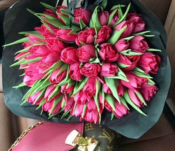 Букет тюльпаны розовые