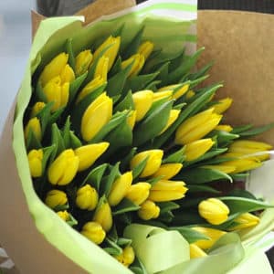 Букет из Тюльпанов желтых