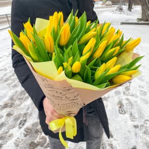 Букет тюльпаны желтые