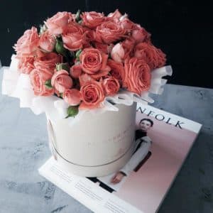 коробка роз