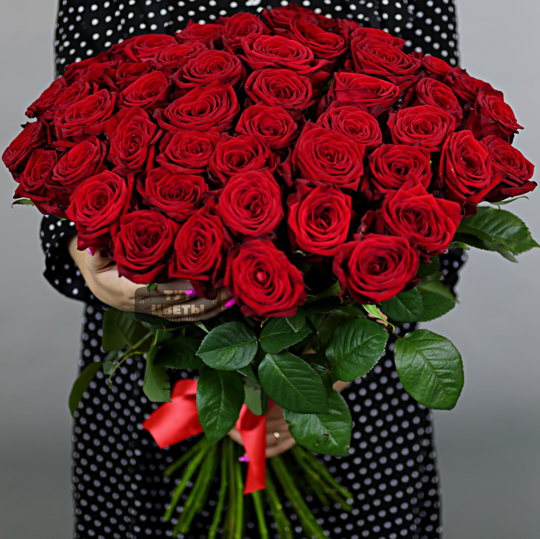 Цветы с доставкой 51 роза акция купить цветы в кемерово доставка
