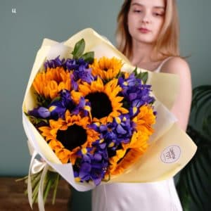 Цветочки " Инди елоу"с доставкой в Москве
