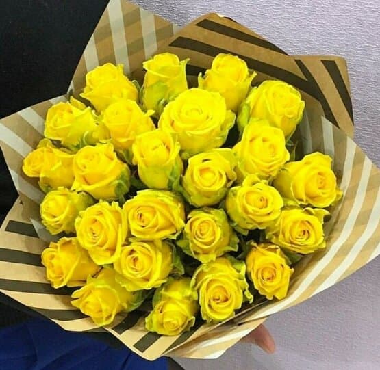 Букет из жёлтые Розы.