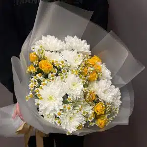 Бело-желтый букет