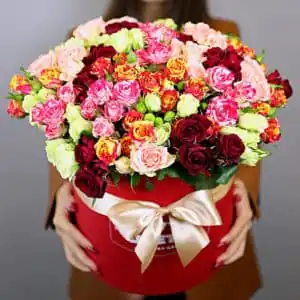 цветы в коробке